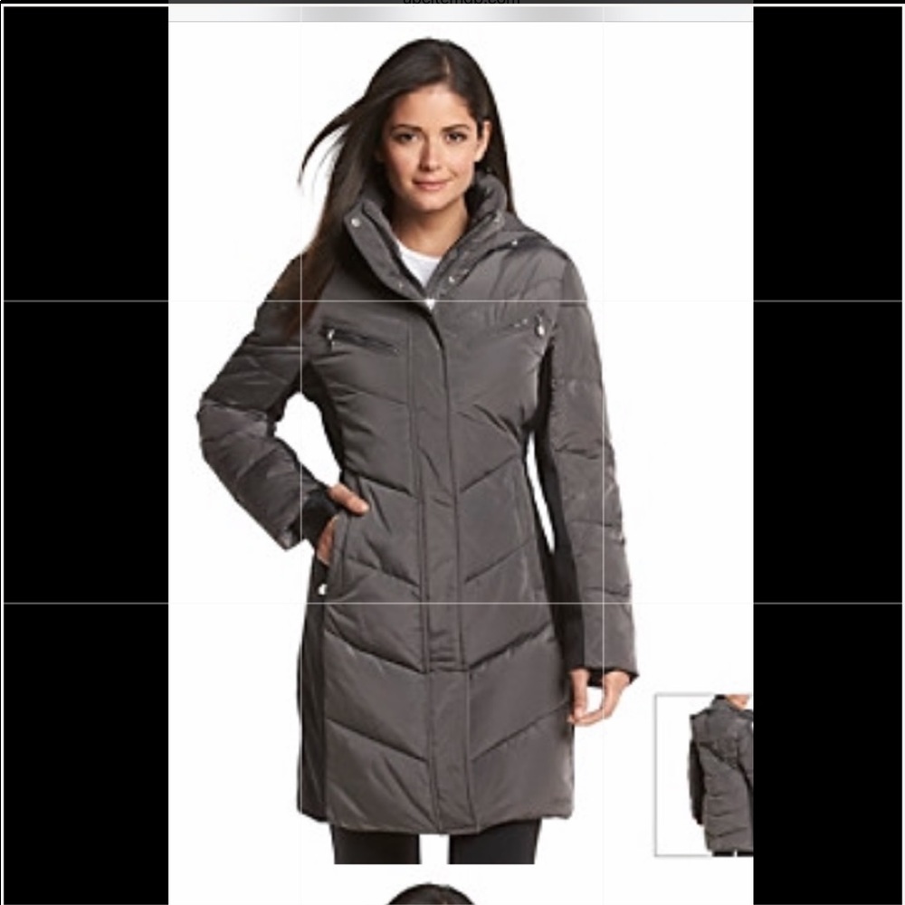 Calvin Klein Performance Color block chevron coat